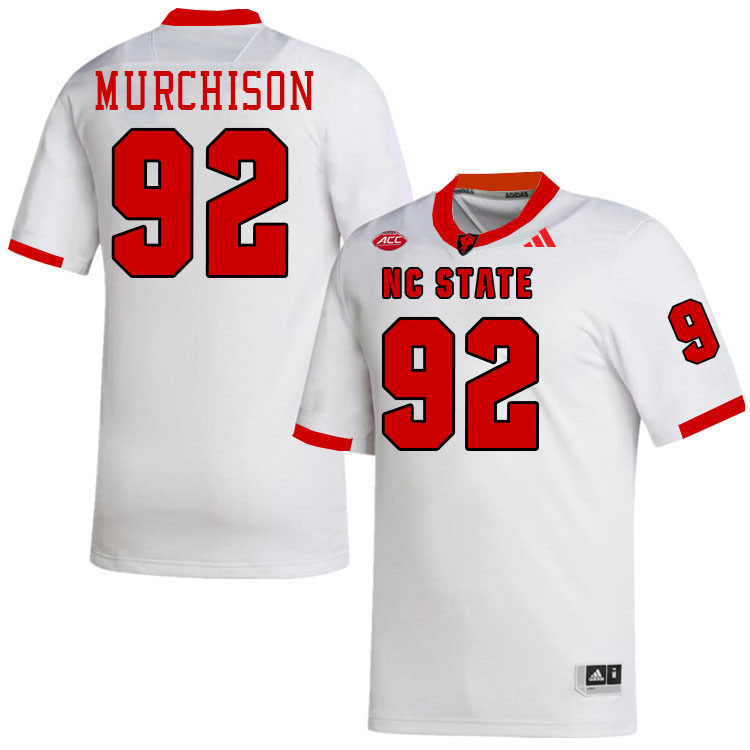 NC State Wolfpack #92 Larrell Murchison College Football Jerseys,Uniforms-White